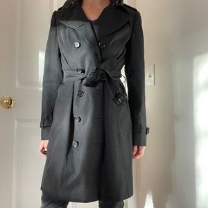 Burberry black trench coat US size 4
